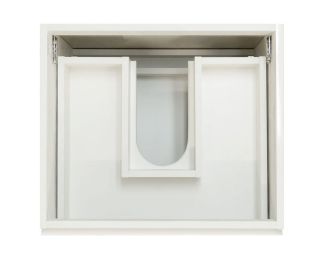 Подвесная тумба под раковину Эстет Dallas Luxe ФР-00001927 Л/П 120см два ящика белый